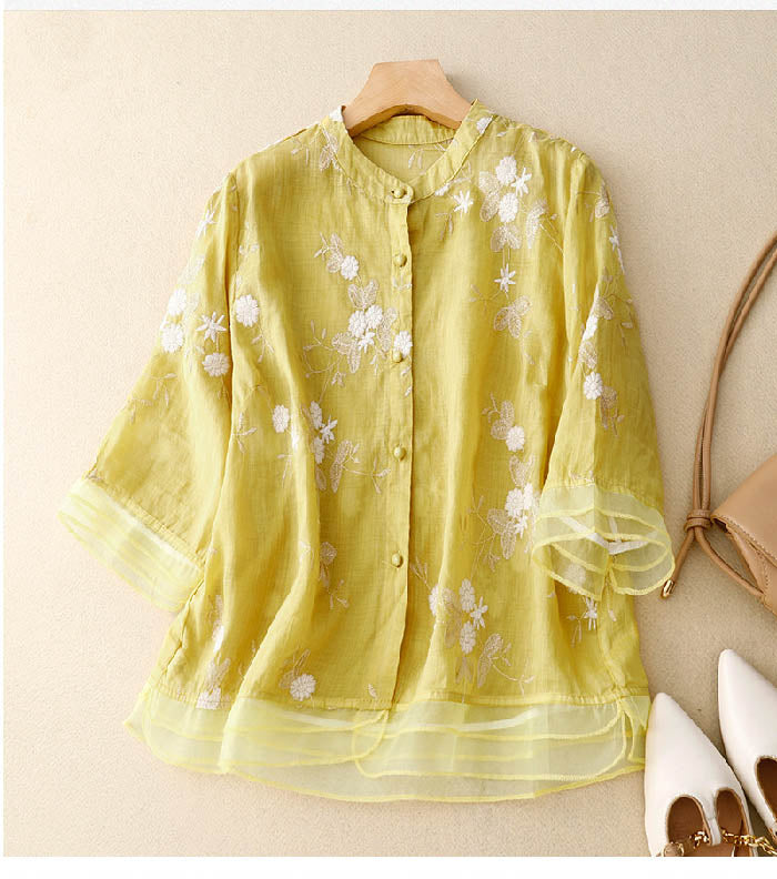 Blouse for Women | Embroidered Floral Style