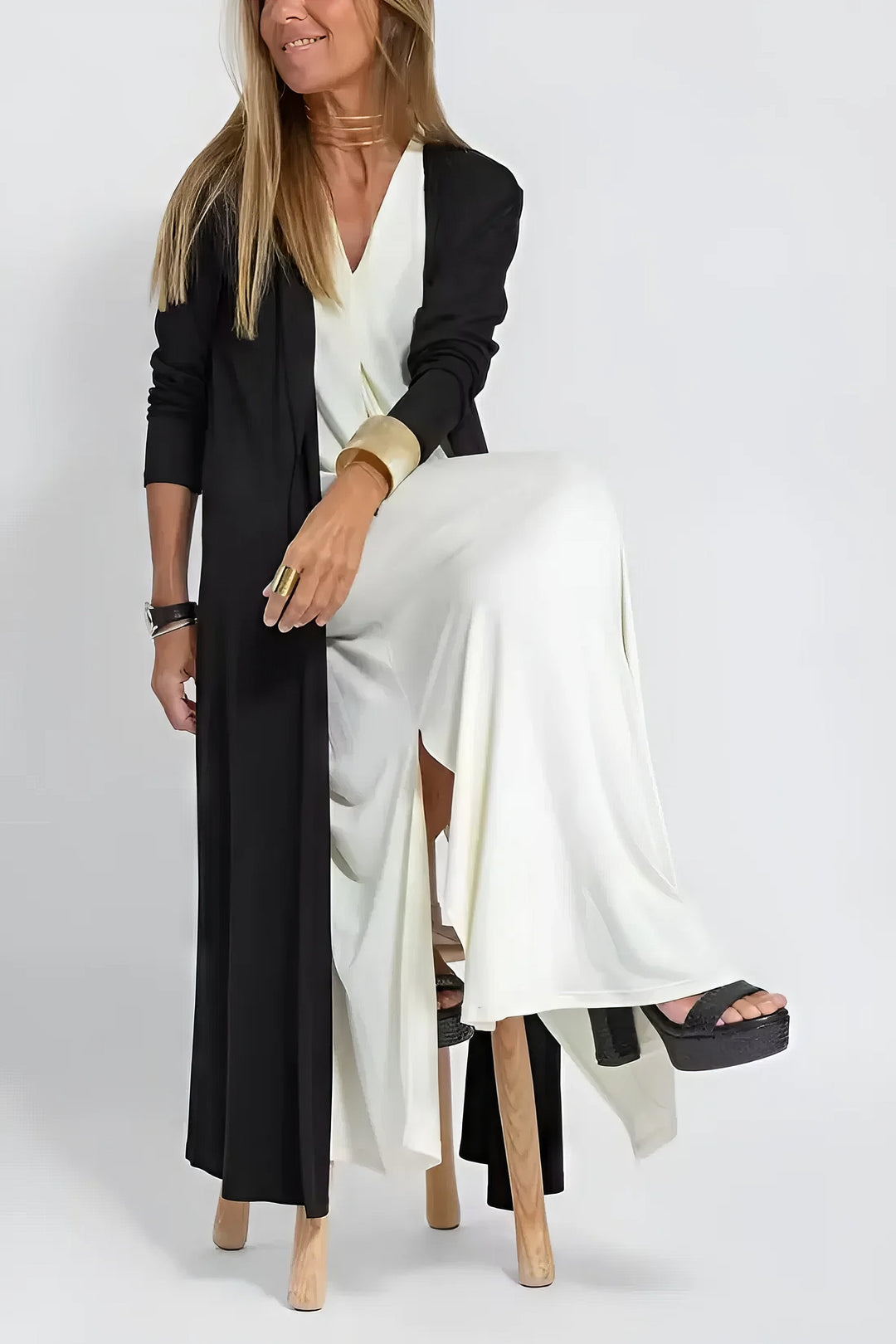 Women's Two-Piece Set | Cardigan Maxi