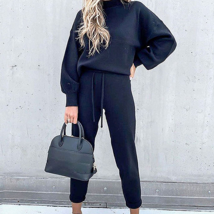 Yolanda | Women's Cozy Two-Piece Tracksuit Outfit Relaxed Drawstring Jogger Set