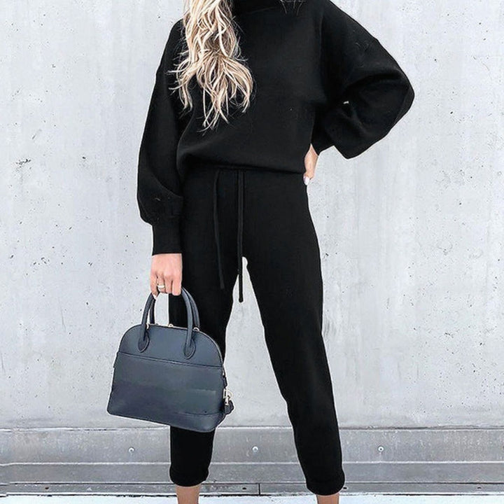 Yolanda | Women's Cozy Two-Piece Tracksuit Outfit Relaxed Drawstring Jogger Set