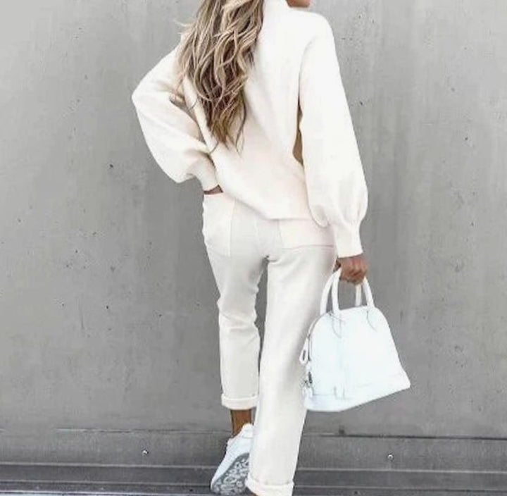 Yolanda | Women's Cozy Two-Piece Tracksuit Outfit Relaxed Drawstring Jogger Set