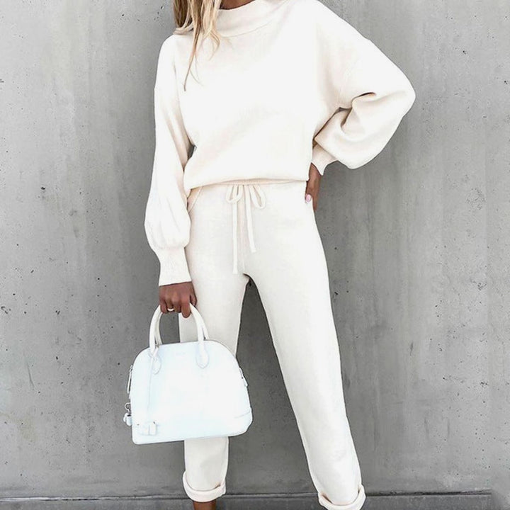 Yolanda | Women's Cozy Two-Piece Tracksuit Outfit Relaxed Drawstring Jogger Set